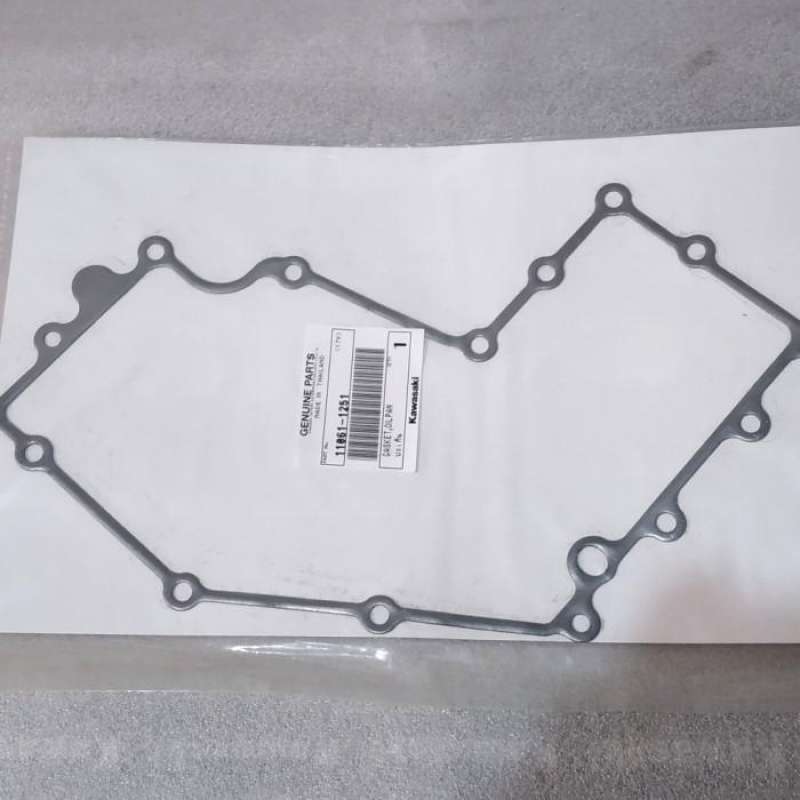 Jual gasket packing pan oil / carter oli new ninja 250 fi original ...