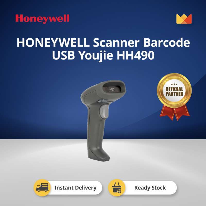 Jual HONEYWELL Scanner Barcode USB Youjie HH490 (HH490R11USB1A) di