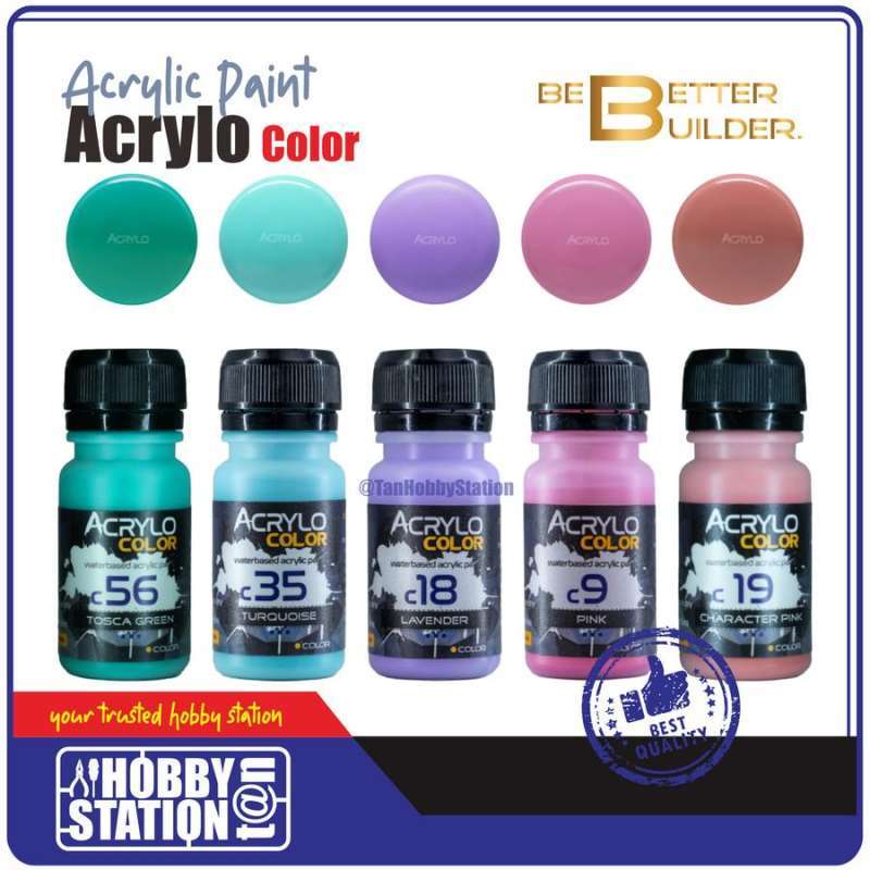 Jual Acrylo Color Tosca Green - Gundam Modelkit Acrylic Repaint ...