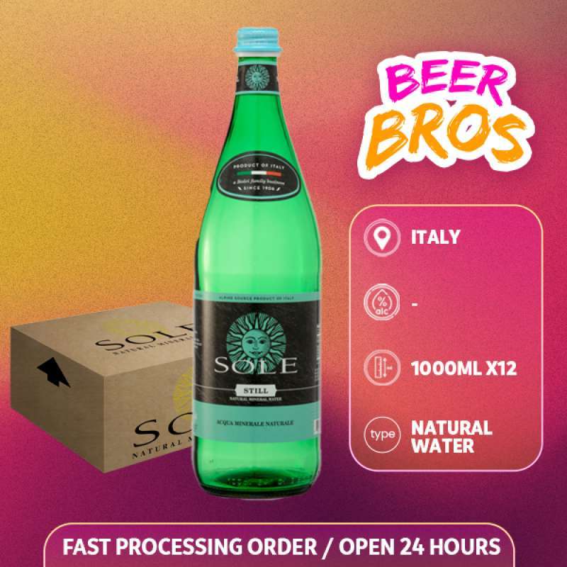 Jual Sole L'Italiana Still Mineral Water 1000ml [ dus isi 12 botol ] di