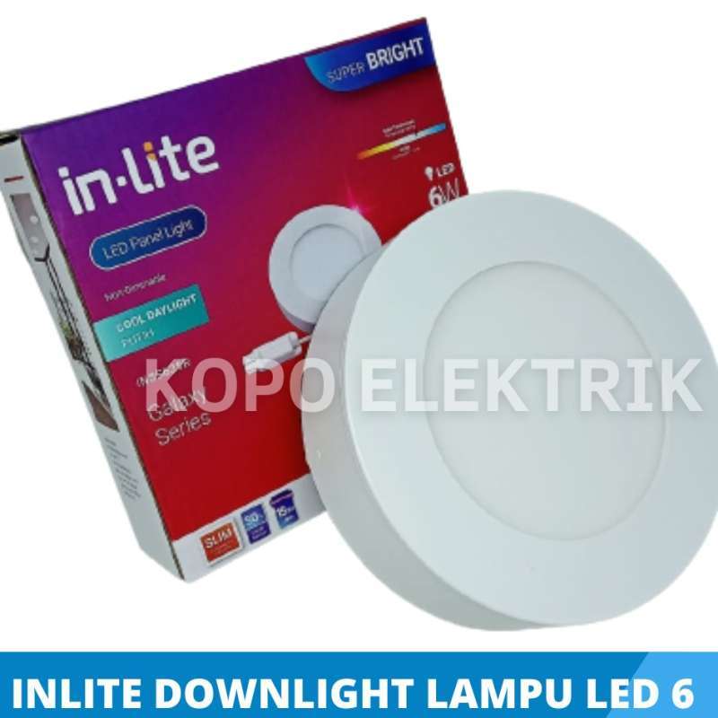 Promo (BERGARANSI 1 TAHUN) INLITE Downlight Led Panel Bulat Outbow 6 ...