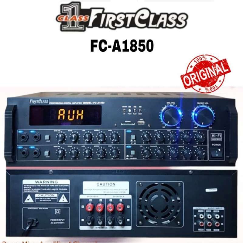 Jual Amplifier Power Mixer Karaoke Bluetooth Original Firstclass Fc