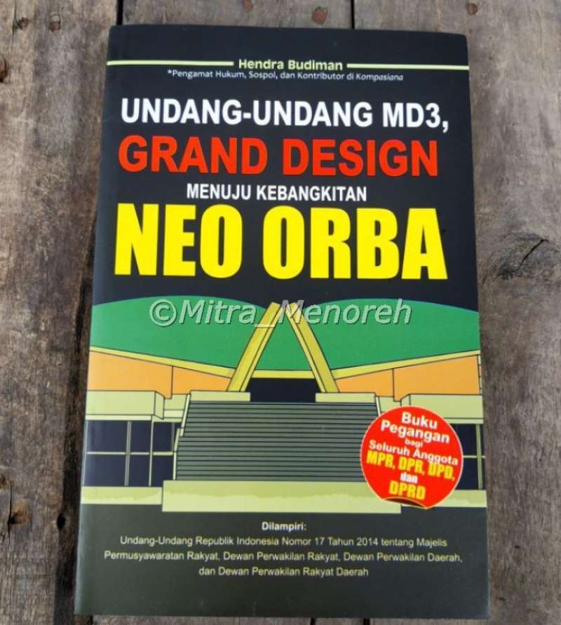 Promo PUSTAKA YUSTISIA Buku Undang-Undaang MD3 Grand Design Menuju ...