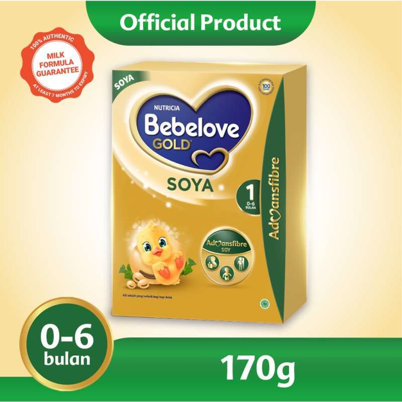 Jual Bebelove Gold Soya 1 Susu Formula Bayi Susu Soya Bubuk 170gr (0-6