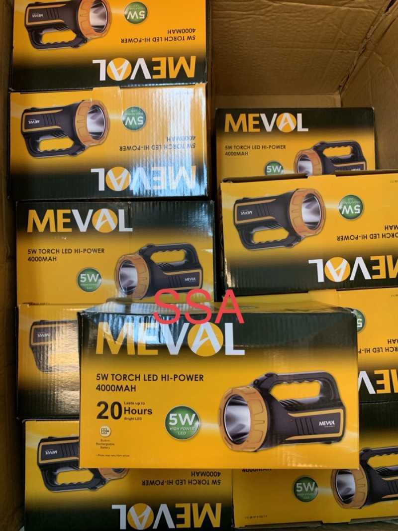 Jual Senter Meval 5W Led Hi Power Super Bright Emergency di Seller