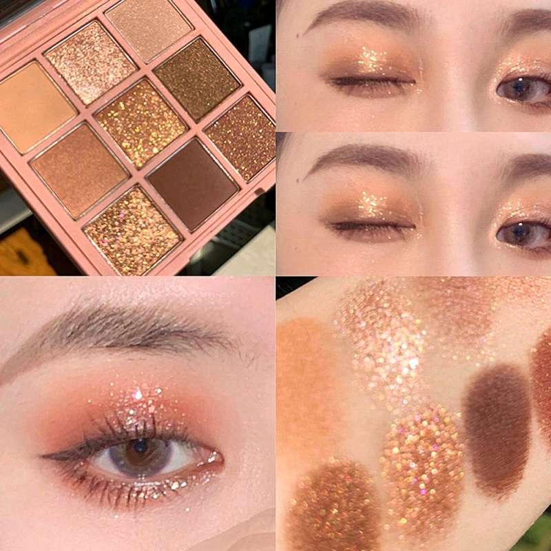 Jual Eyeshadow Korean Palette 9 Warna Pigmented Eyeshadow di Seller