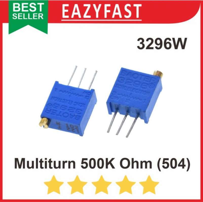 Jual Trimpot Multiturn 504 500K 500 K Ohm 3296w Potensio Multi Turn