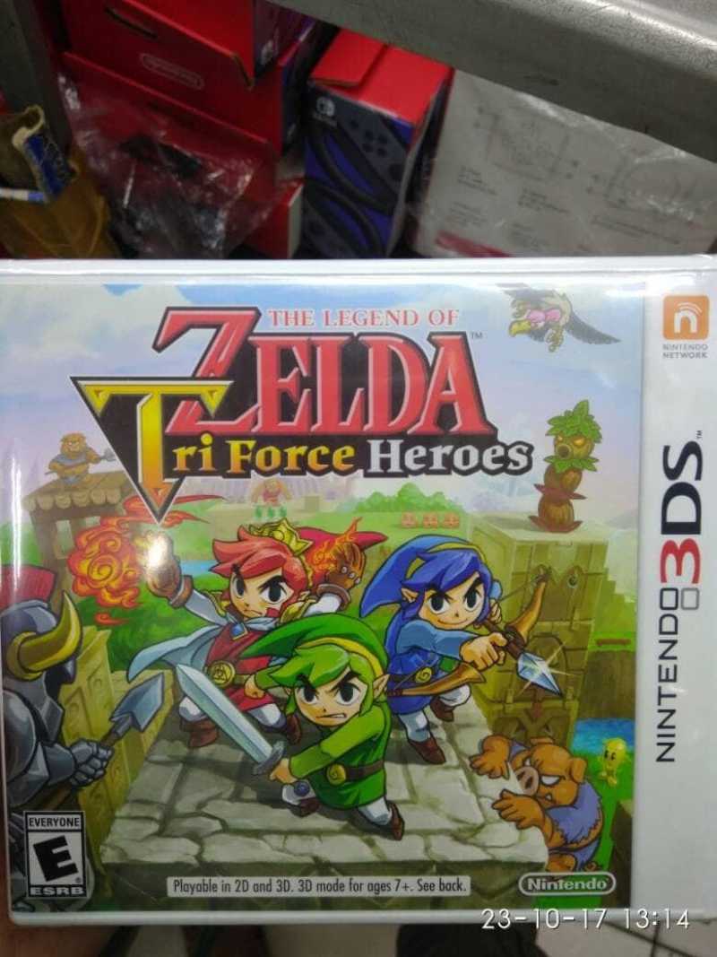 Jeu 3DS The Legend Of Zelda : Tri Force Heroes - Neuf Sous Blister, Jeu Coopératif Nintendo
