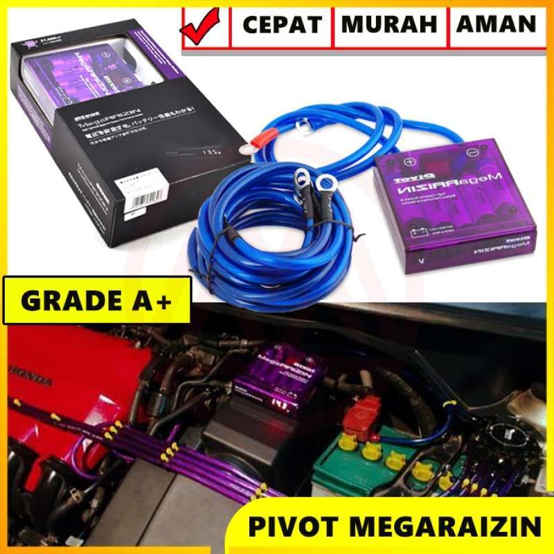 Jual PIVOT MEGARAIZIN VOLT STABILIZER UNGGU DENGAN DISPLAY + 3 GROUND