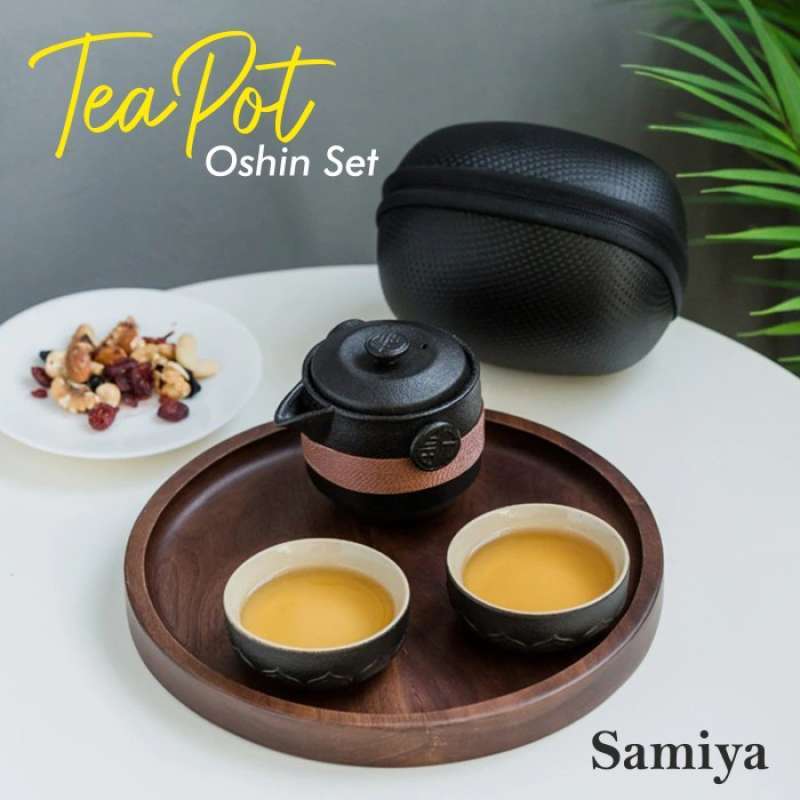 Jual teko teh tea pot black / japanese teapot set oshin portable travel