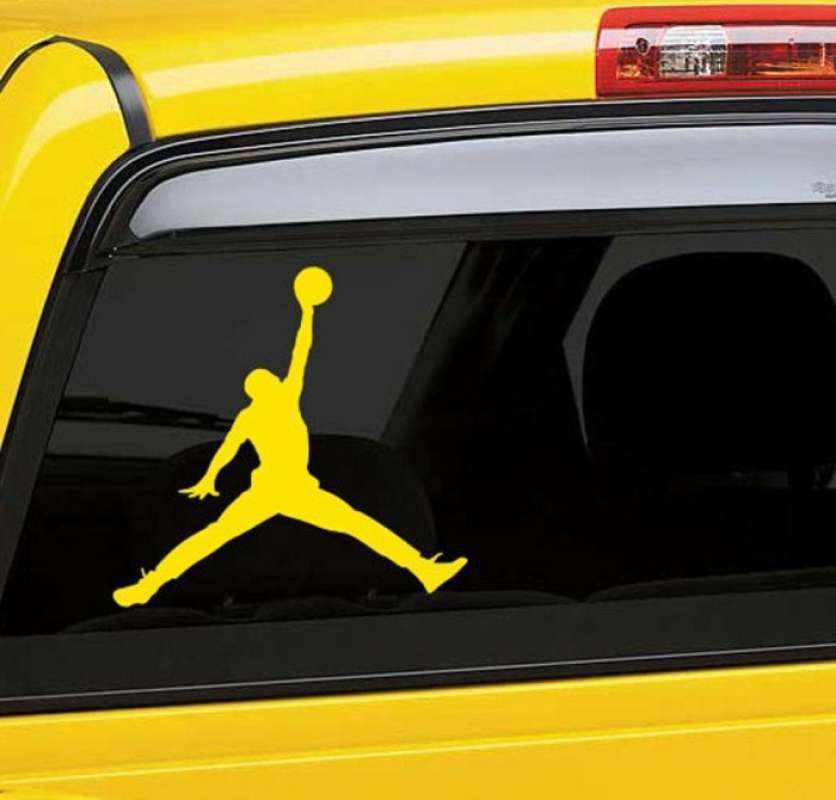 Jual Stiker Sticker Michael Jordan Nike Air Jump For All Car di Seller
