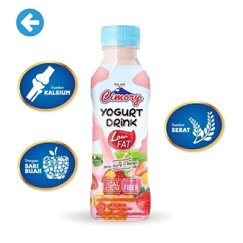 Jual Cimory Yogurt Drink 250ml Low Fat Strawberry Mango di Seller Gemilangfy Kalideres, Kota