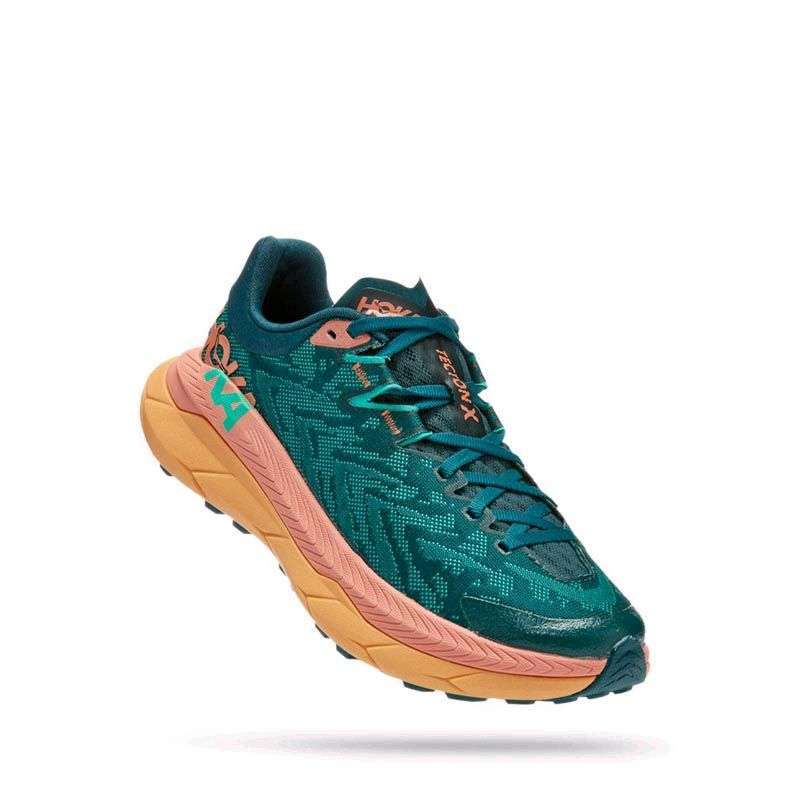 Jual Hoka Tecton X Women's Trail Running Shoes Deep Teal / Water