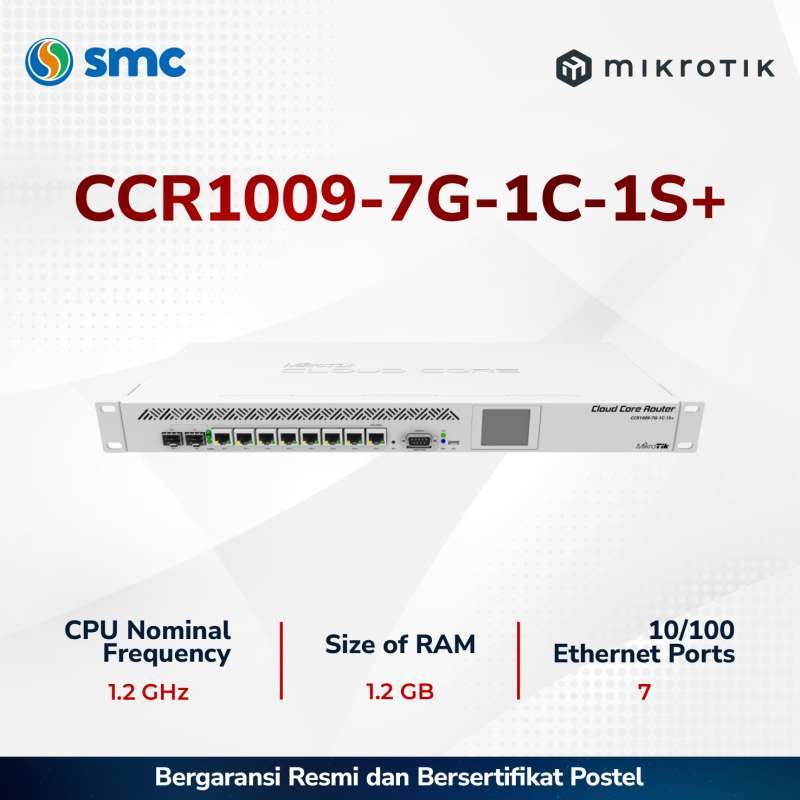 Jual MikroTik CCR1009-7G-1C-1S+ di Seller sinarmitracendekia - Mangga ...