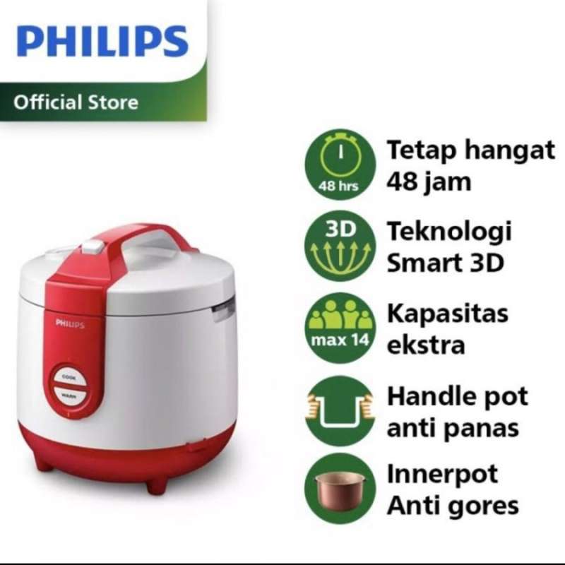 Jual PHILIPS Rice Cooker 2L HD3119 di Seller Deli Perkasa Indra Kasih