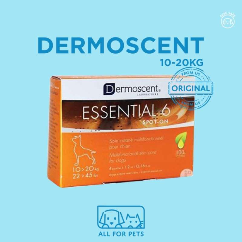 Promo Dermoscent Essential 6 Spot-On Skin Care Dog 10-20kg PER PIPETTES ...
