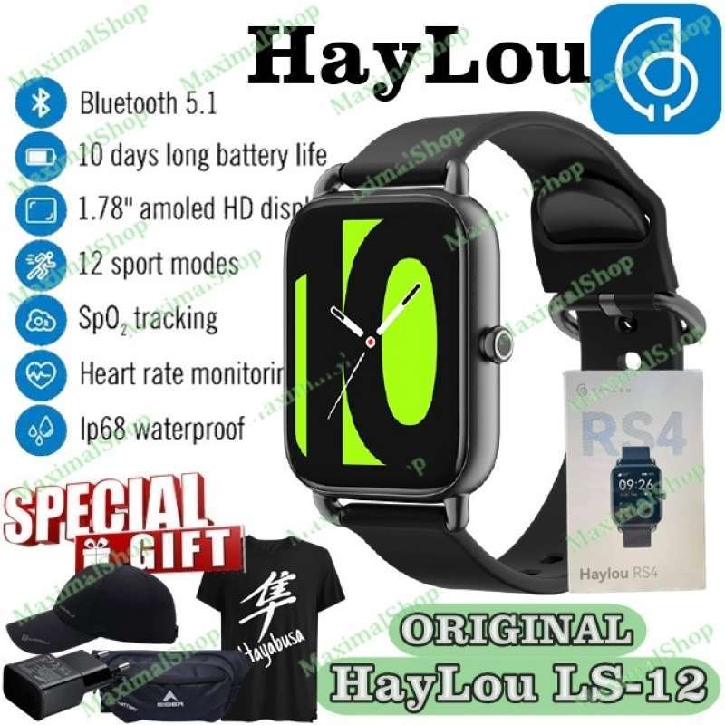 Promo Haylou Rs4 Ls12 Smartwatch Ips Display Blood Oxygen Diskon 12% di ...
