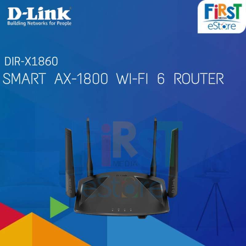 Jual D-link Dir-x1860 Smart Ax-1800 Wi-fi 6 Router Di Seller First