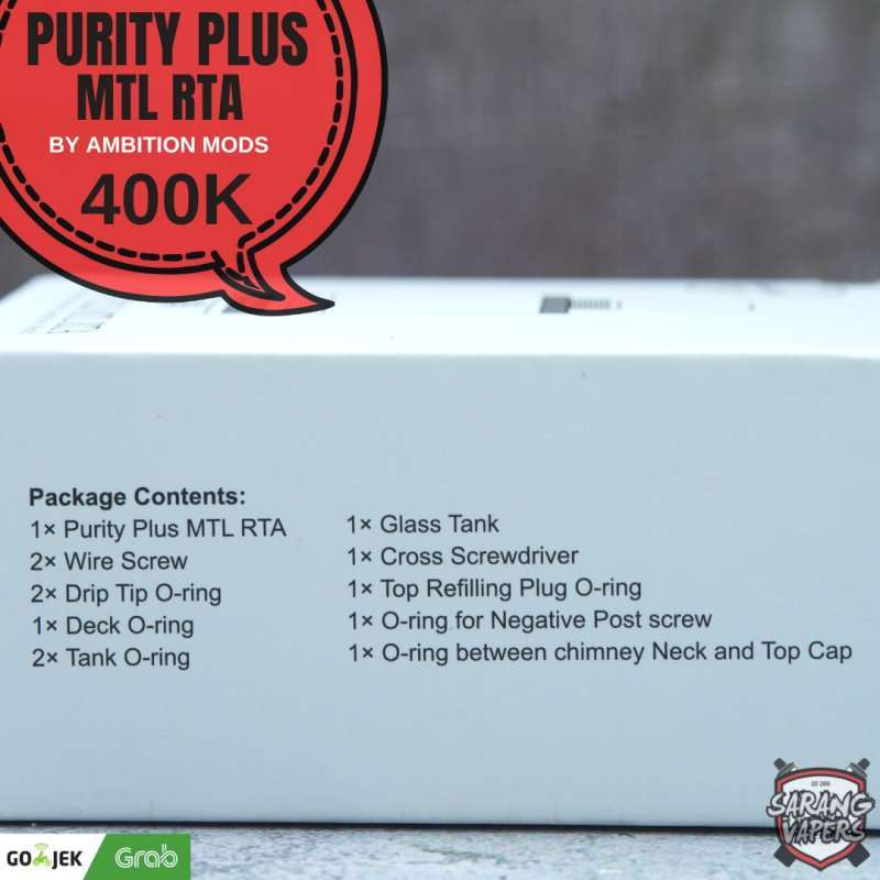Jual Rta Purity Plus Mtl 22mm Authentic By Ambition Mod Di Seller