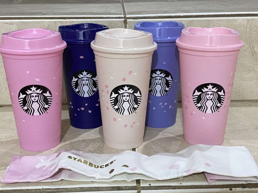 Jual Tumbler Starbucks Reusable Cup Sakura Cherry Blossom 2021 di