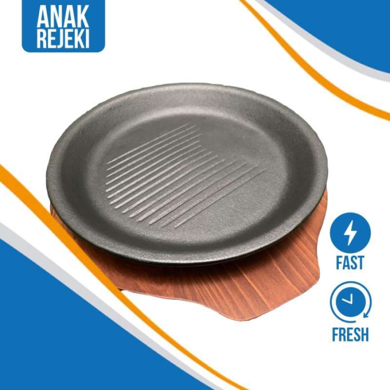 Jual Hotplate Bulat Pepper Lunch Piring Hot Plate (Ada GarisGarisnya