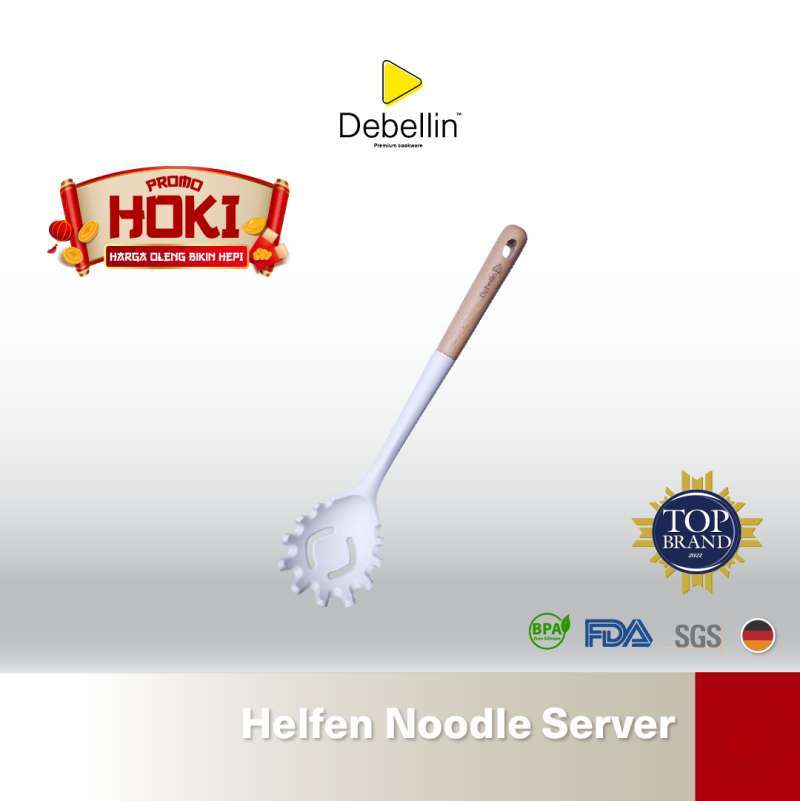 Jual Debellin Spatula Helfen Noodle Server Wooden Silicon Food Grade di