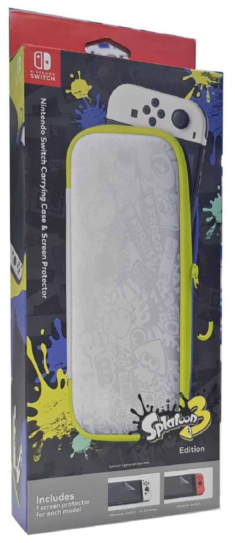 Jual Nintendo Switch OLED V2 Carry Case Screen Protector Splatoon 3