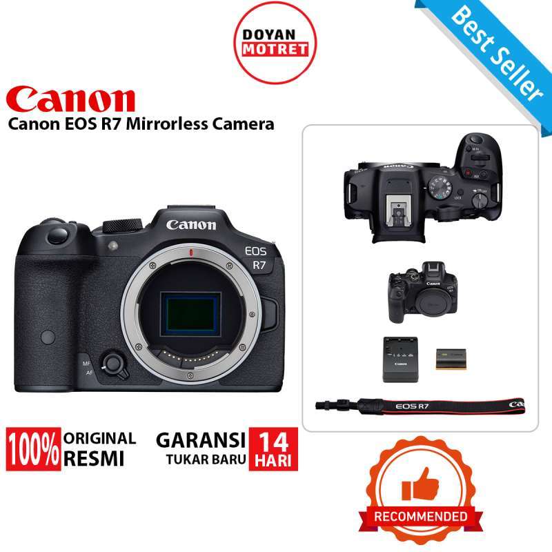 Promo Canon EOS R7 Mirrorless Camera [Body Only] Original RESMI Diskon