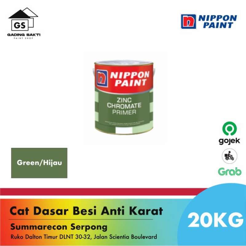 Promo Nippon Zinc Chromate Primer / Cat Dasar Besi Anti Karat Pail 20Kg