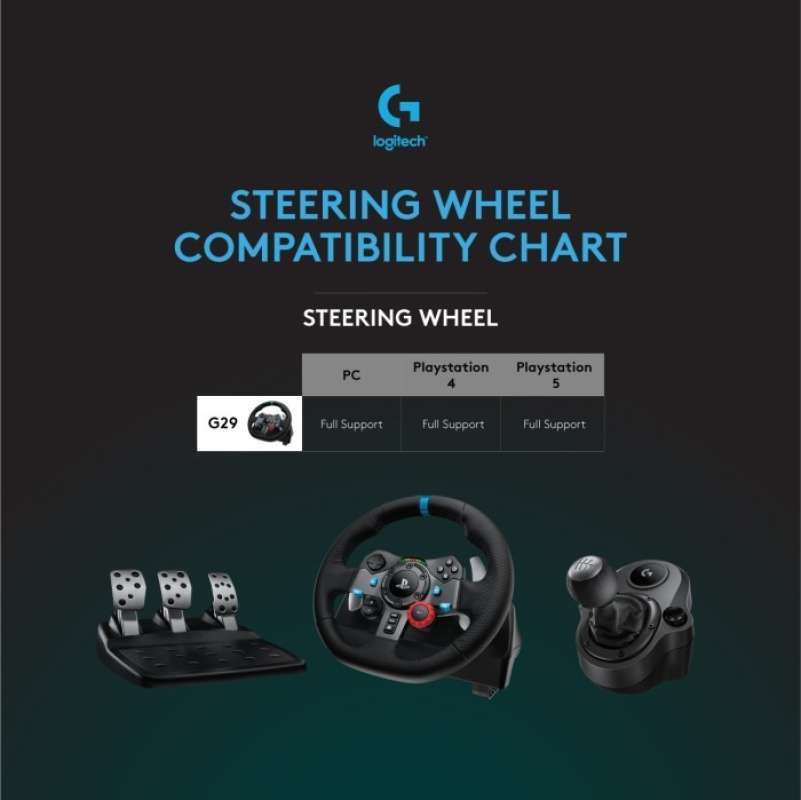 Jual Kemudi Balap Logitech G29 Driver Force bundle Logitech Driving Shifter di Seller Super