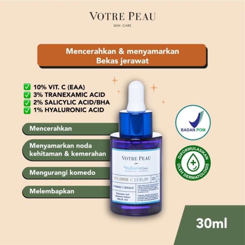 Jual Votre Peau Skin Care Vitamin C Serum Pour Maharis Clinic 30ml 30 ml di Seller baby's room
