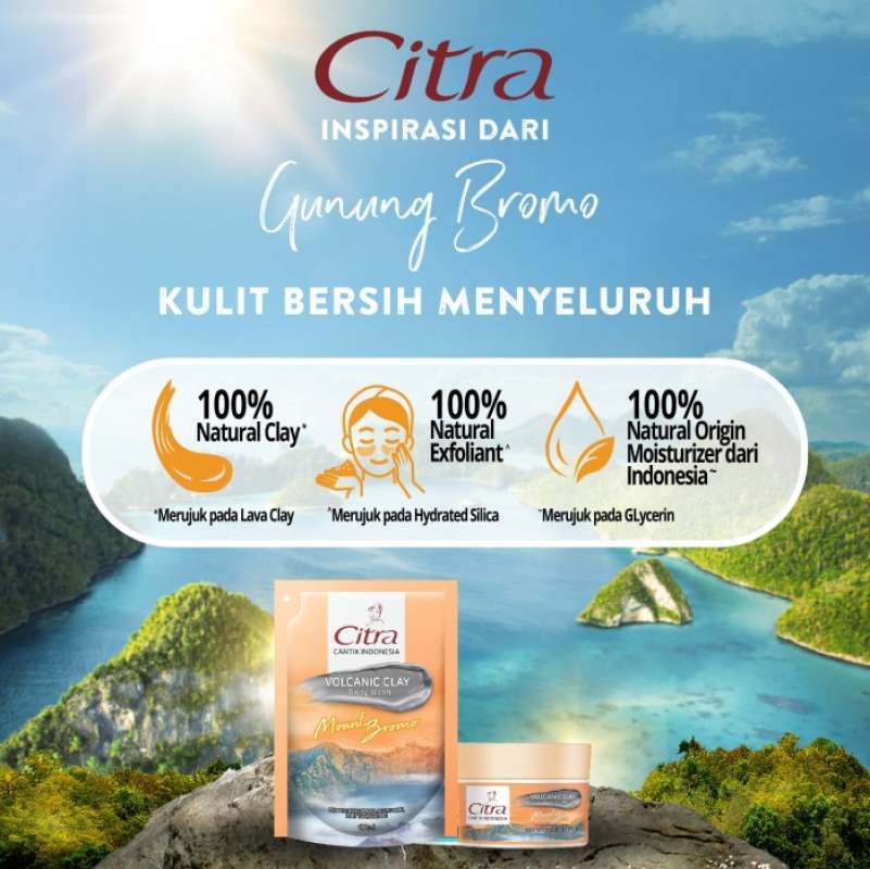 Promo Citra Volcanic Clay Body Wash Reffil 400 Ml 3pc Multipack