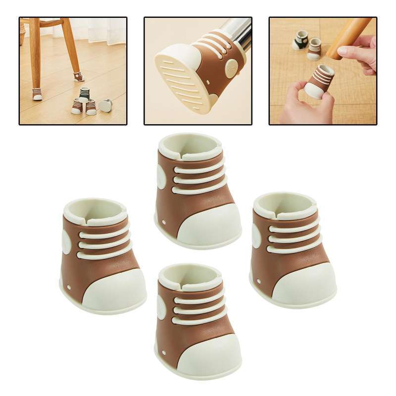 Jual 4 Pieces Chair Leg Caps Covers Furniture Sliders for Home Bed