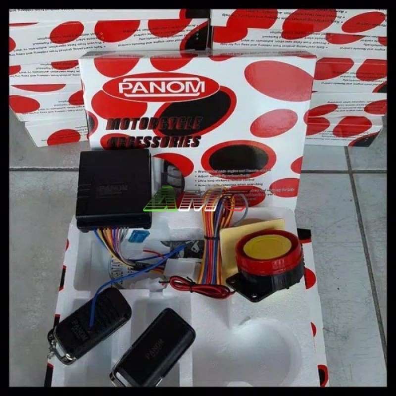 Promo Alarm Motor Panom V12 Starter Remote Injeksi Universal BISA