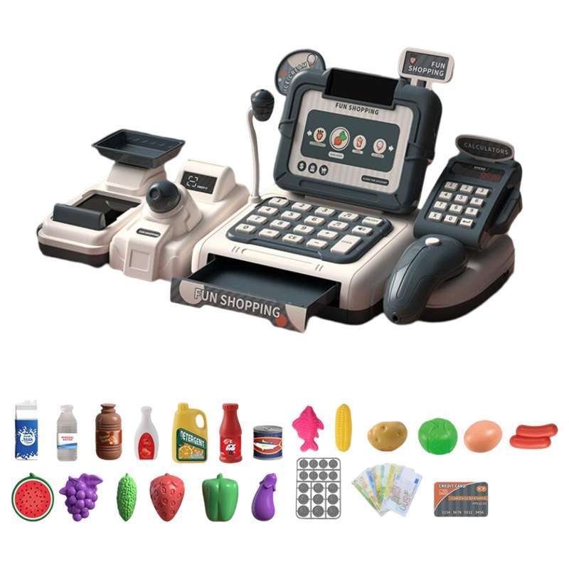 Jual Simulation Kids Supermarket Cash Register Playset Store Grocery