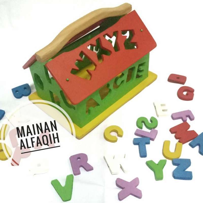 Jual Mainan Edukasi Anak Rumah Huruf Abjad Warna Warni di Seller CV