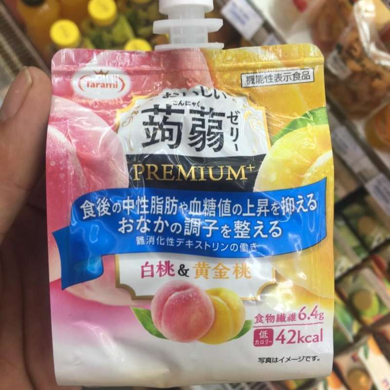 Jual Tarami Premium Konyaku Jelly Drink White Peach + Gold Peach 150g