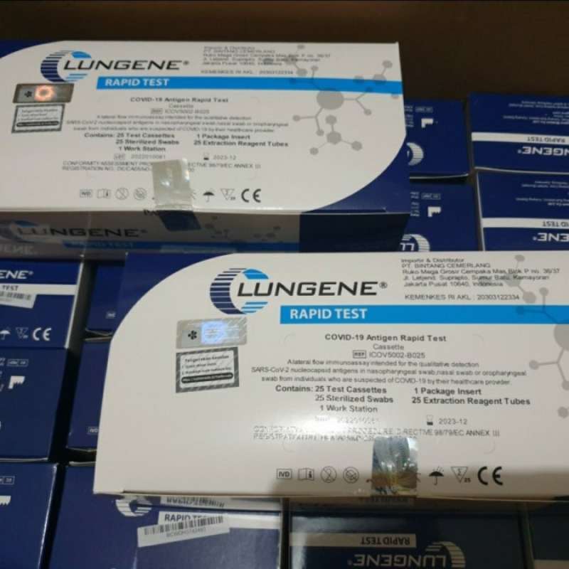 Jual Antigen Lungene Swab isi 25 Kemenkes / Lungen Swab isi 25 di