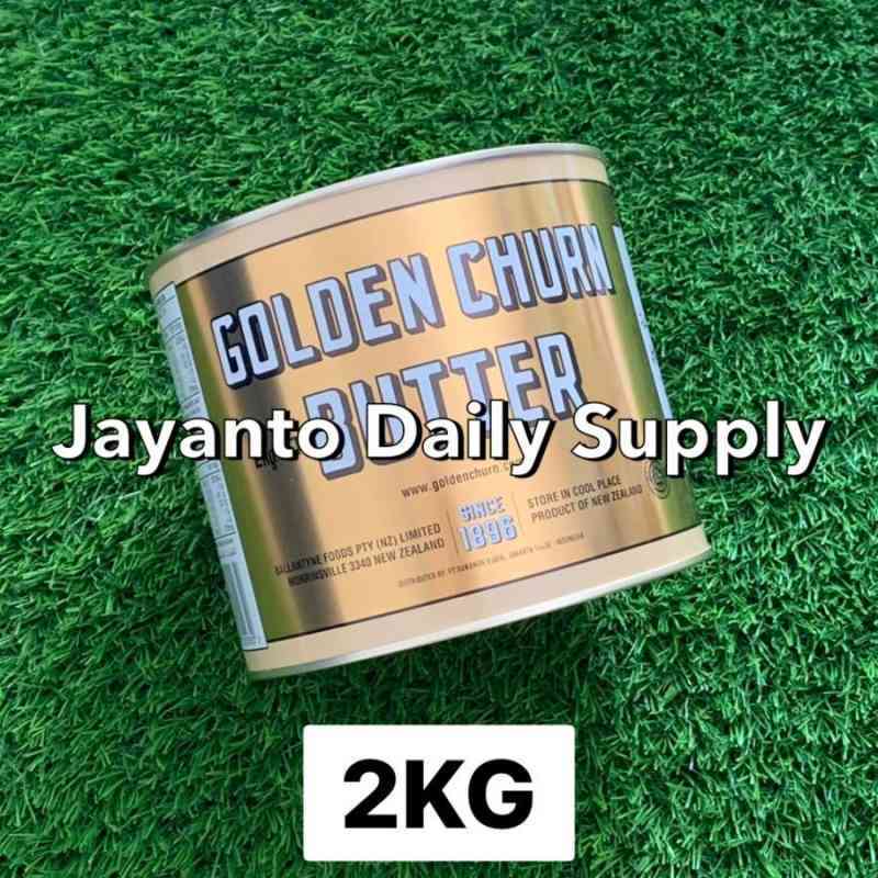 Jual GOLDEN CHURN 2KG PURE CREAMERY BUTTER IMPORT NEW ZEALAND HALAL