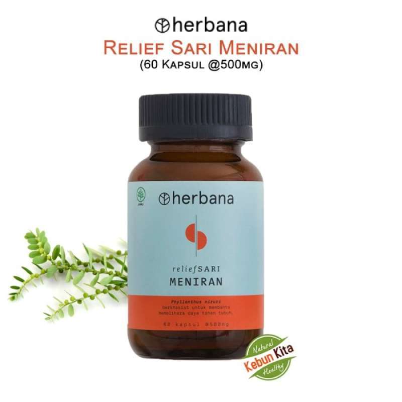 Promo Herbana Relief Sari Meniran 60 Kapsul Diskon 23 di Seller