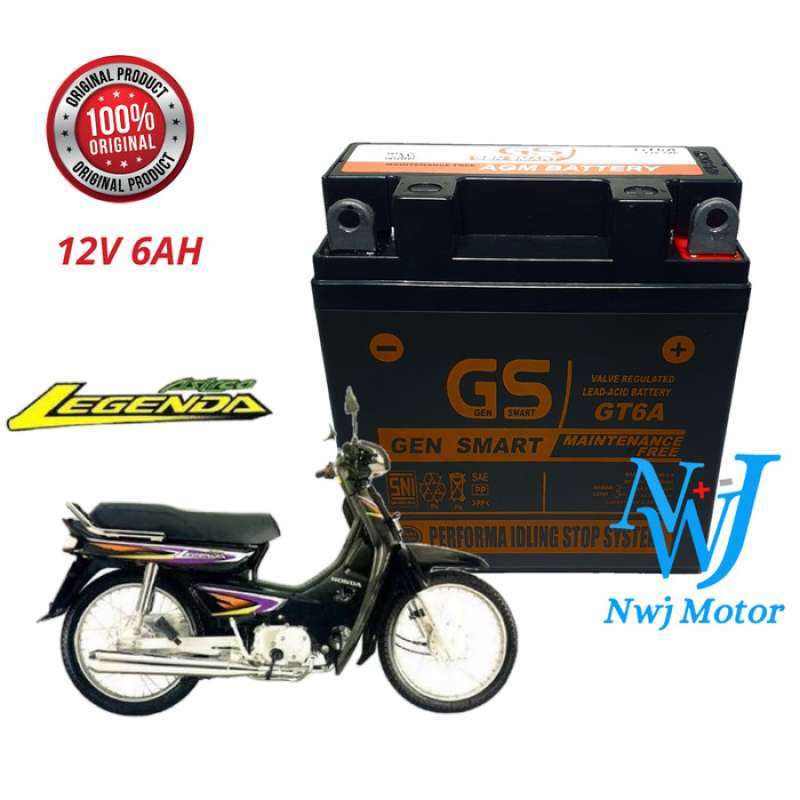 Jual Aki Motor Honda Astrea Grand Legenda GM5Z GT6A YB5L GS MF Aki