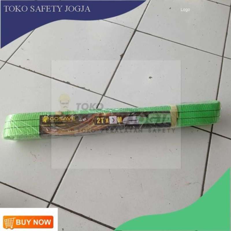 Jual GOSAVE WEBBING SLING 2 TON X 3 METER TALI SABUK WEBING LIFTING