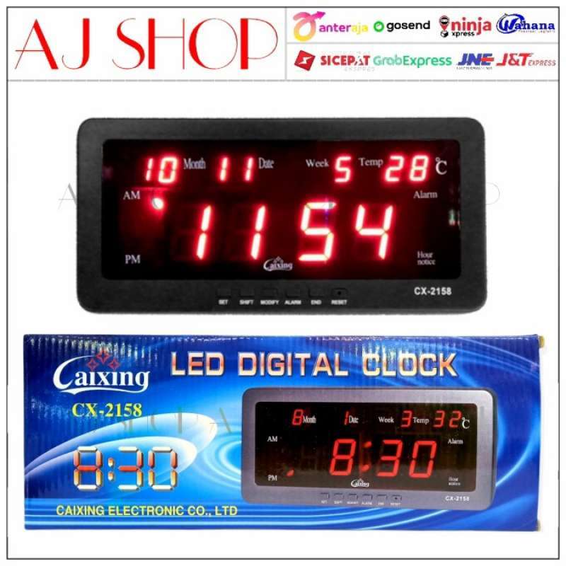 Jual Caixing CX2158 Jam Digital Meja dan Dinding CX2158 Listrik di