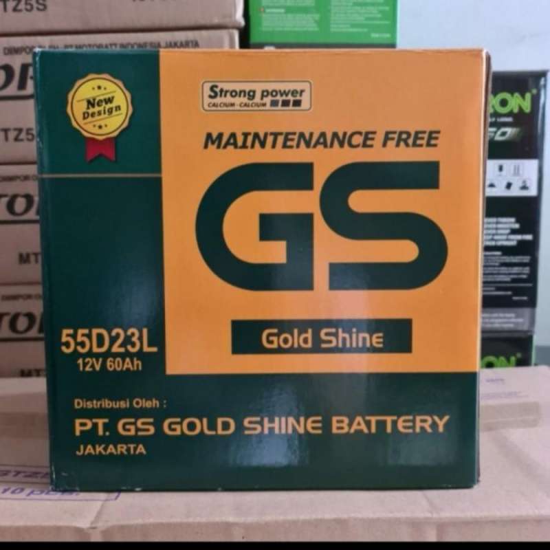 Jual Aki Nissan Xtrail/ Aki Camry/ Aki Mirage/ GS MF 55D23L Gold Shine