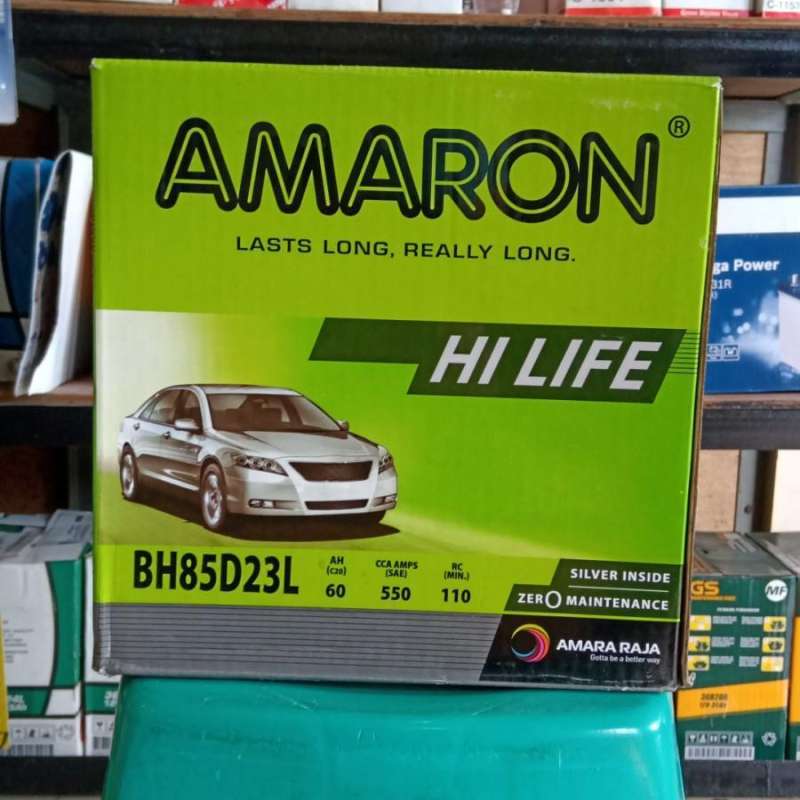 Jual Aki mobil / Aki Mazda CX5 / Amaron Hi Life 85D23L/ 55D23L