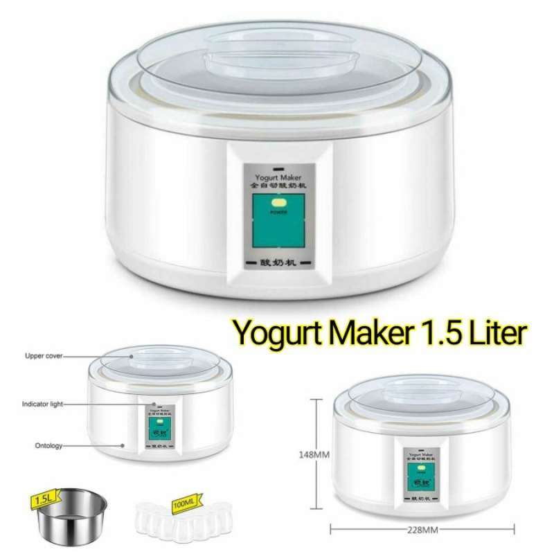 Promo Automatic Yogurt Maker Machine 7 Cups Capacity 1.5L Mesin