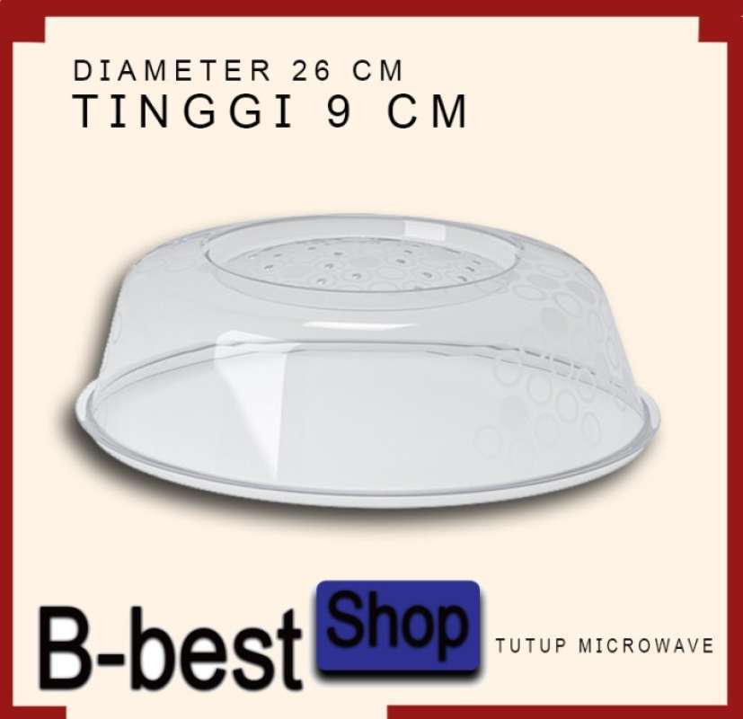 Promo Tutup microwave abu-abu 26 cm / tutup microwave tahan panas