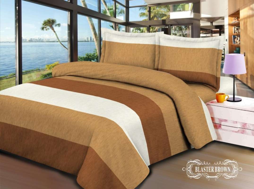 Promo VBed Bed Cover SET Extra King Size (200X200X30) Blaster Brown