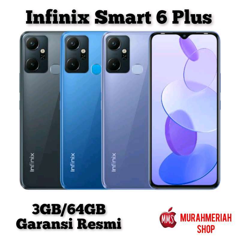 Jual Infinix Smart 6 Plus (3/64Gb) Garansi Resmi di Seller MurahMeriah ...