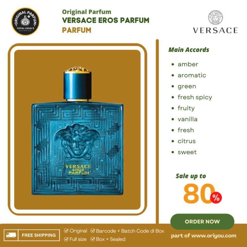 Promo VERSACE EROS PARFUM 100 ML Diskon 40 di Seller Total.locale Pondok Kelapa, Kota Jakarta